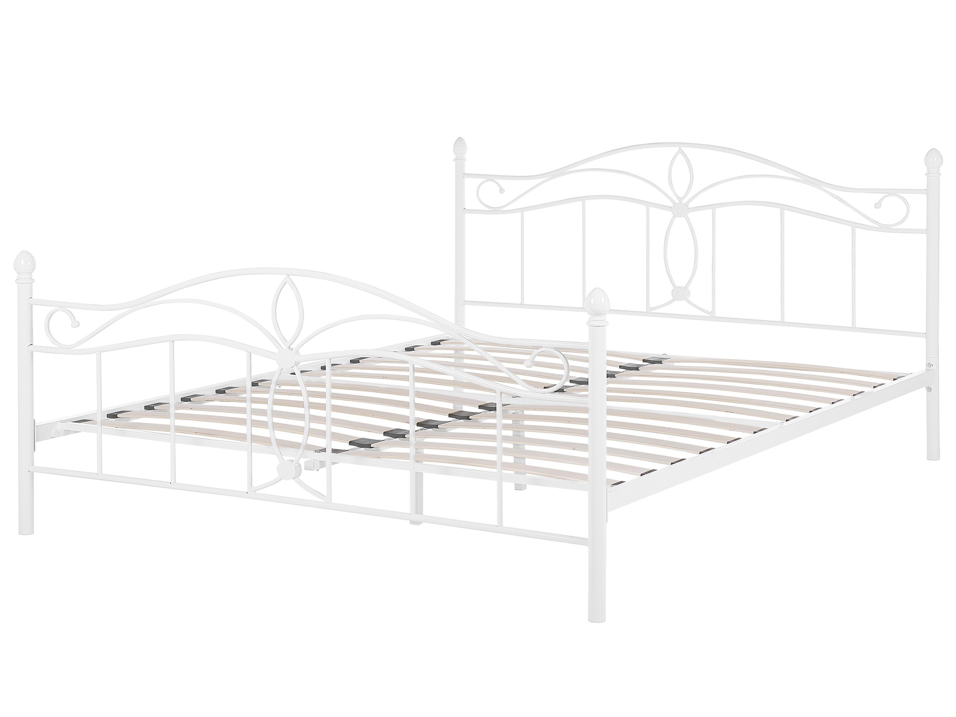 Bed Metaal ANTLIA 160 x 200 cm Wit