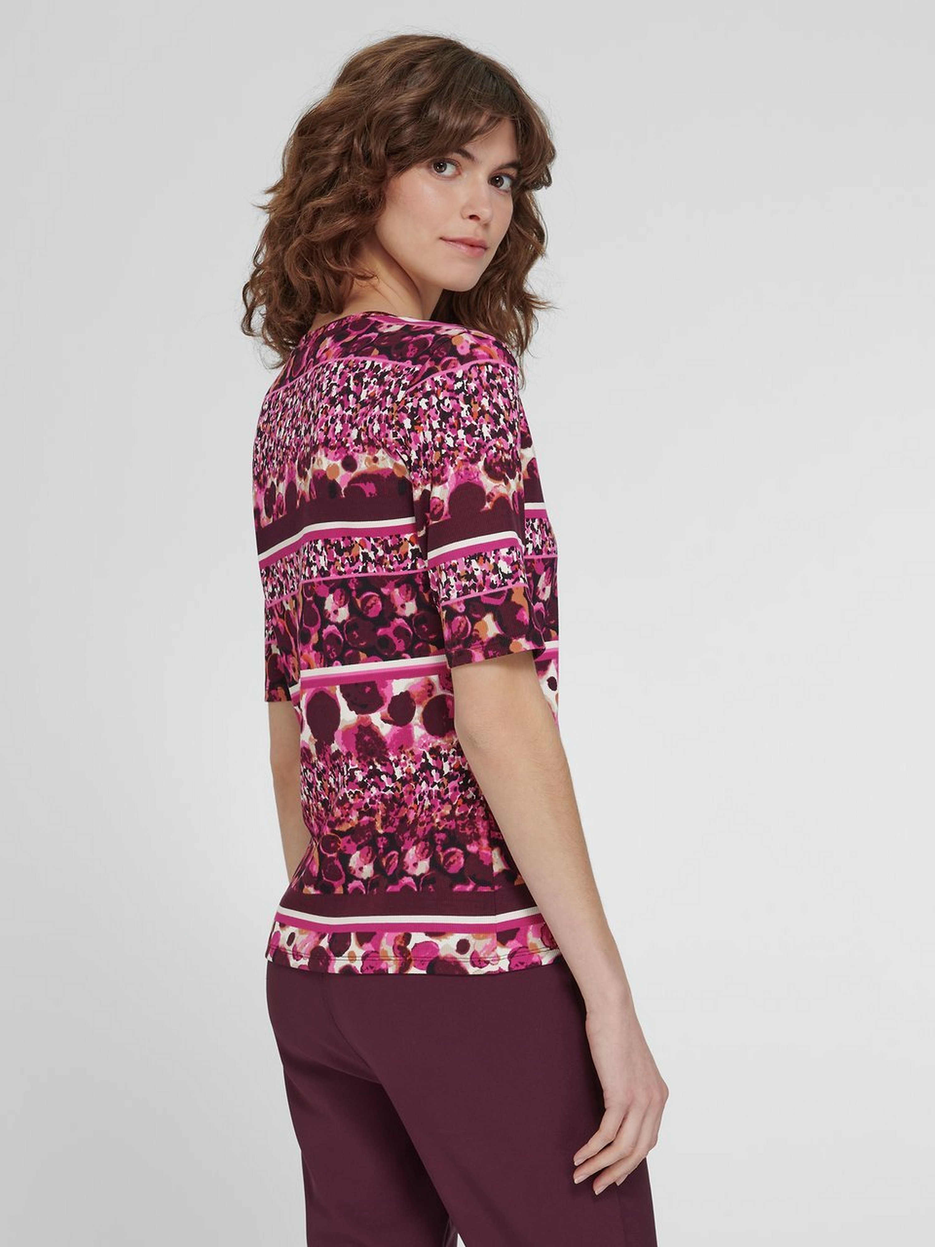 Rundhals-Shirt mit 1/2-Arm