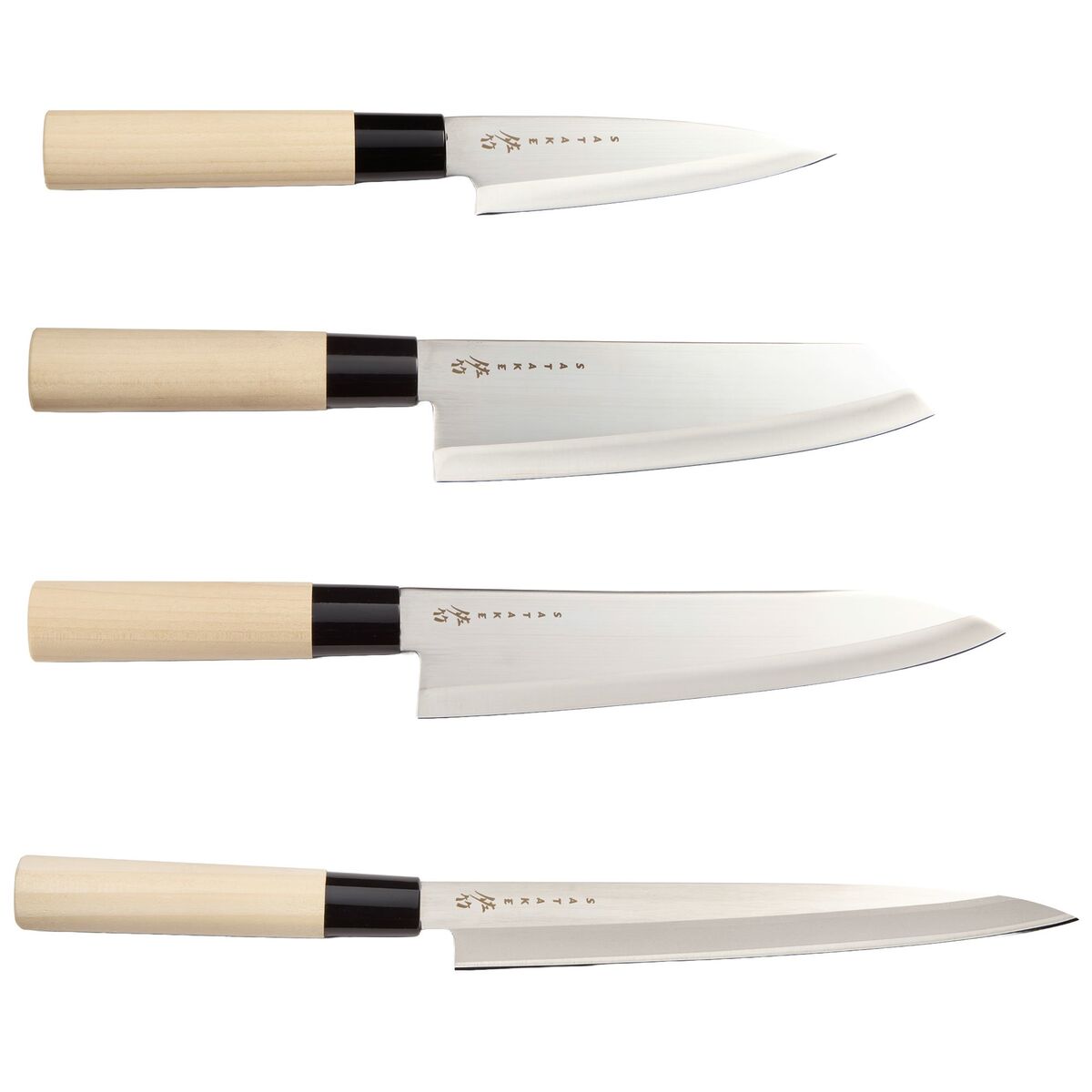 Houcho 4 kniver i balsaboks