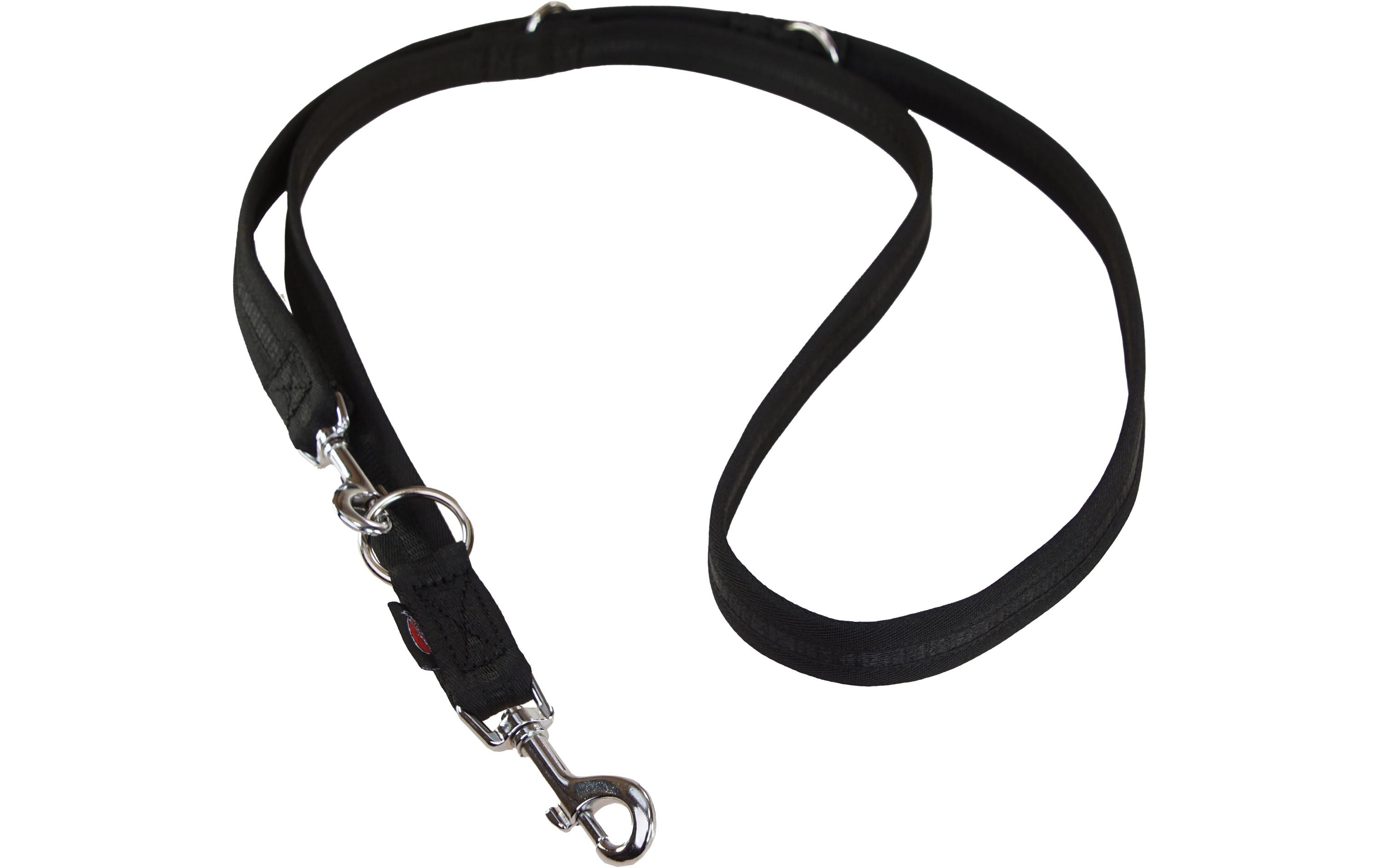 Hundeleine 180 cm, 20 mm, SchwarzFührleine für den täglichen Gebrauch