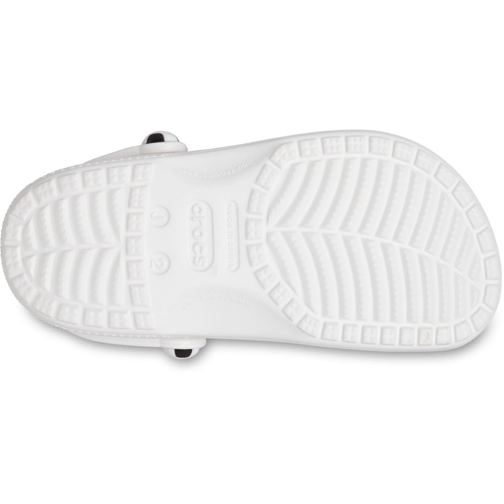 Køb Crocs White/Black Classic Soccer Ball Clog