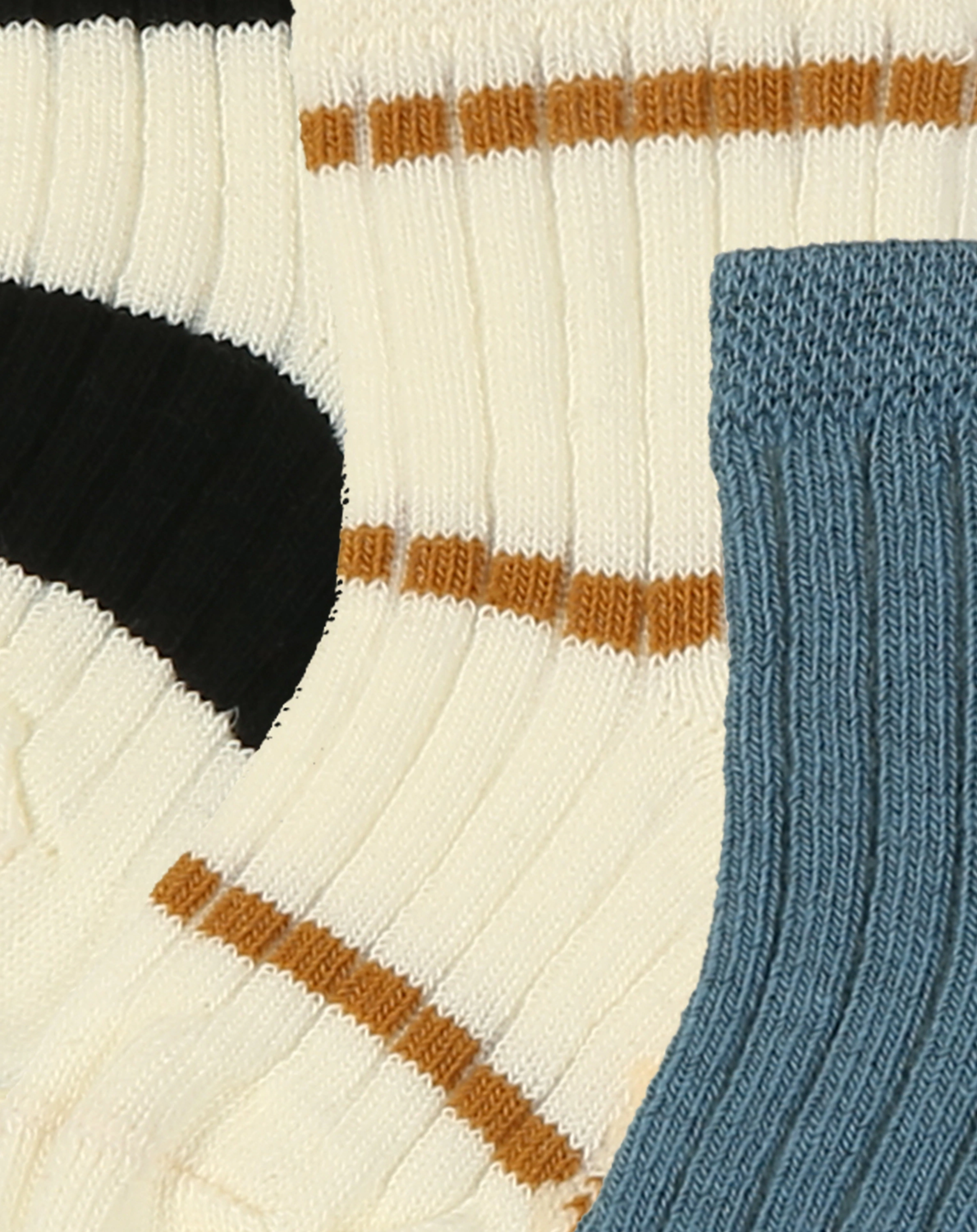 Socken RIPPE & RINGEL 6er-Pack in indigo/beige