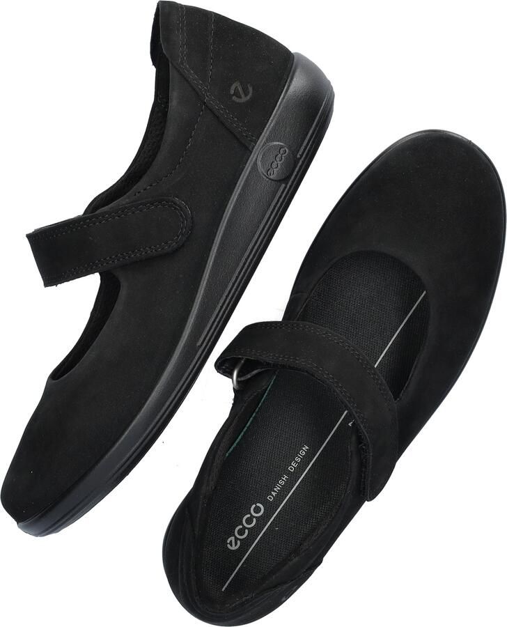 ECCO Soft 2.0 Mary-Jane zwart Synthetisch Dames