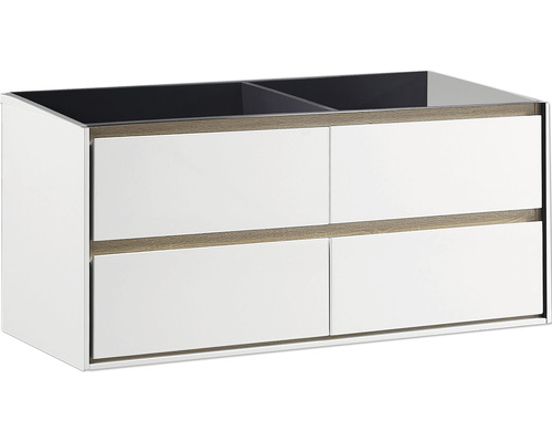 Wastafelmeubel Verschil Providence BxHxD 119 x 51,5 cm x 44,5 cm Frontkleur wit