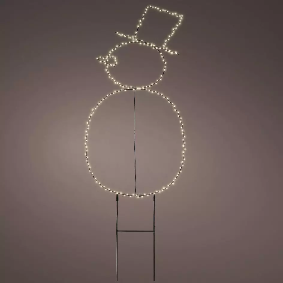 Bonhomme de neige lumineux 250 LED (H77 cm) Freeze Blanc chaud