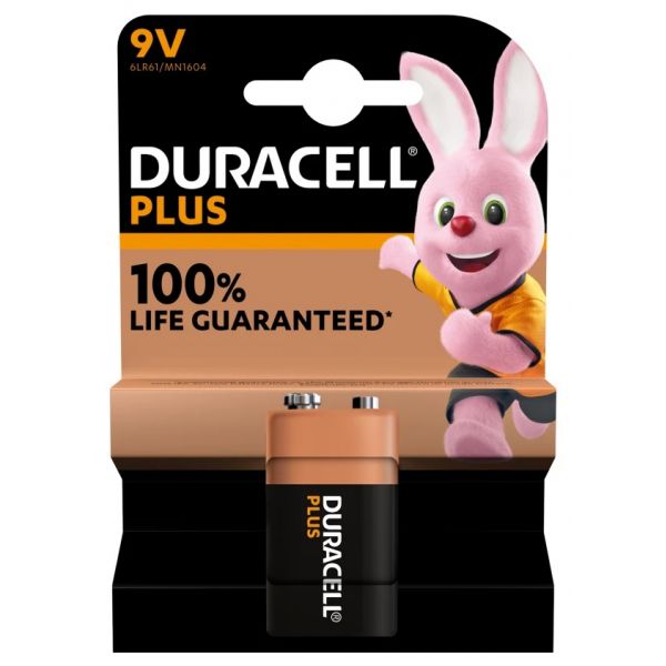 Duracell Plus Pilha 9V 6LR 61 1 Un.