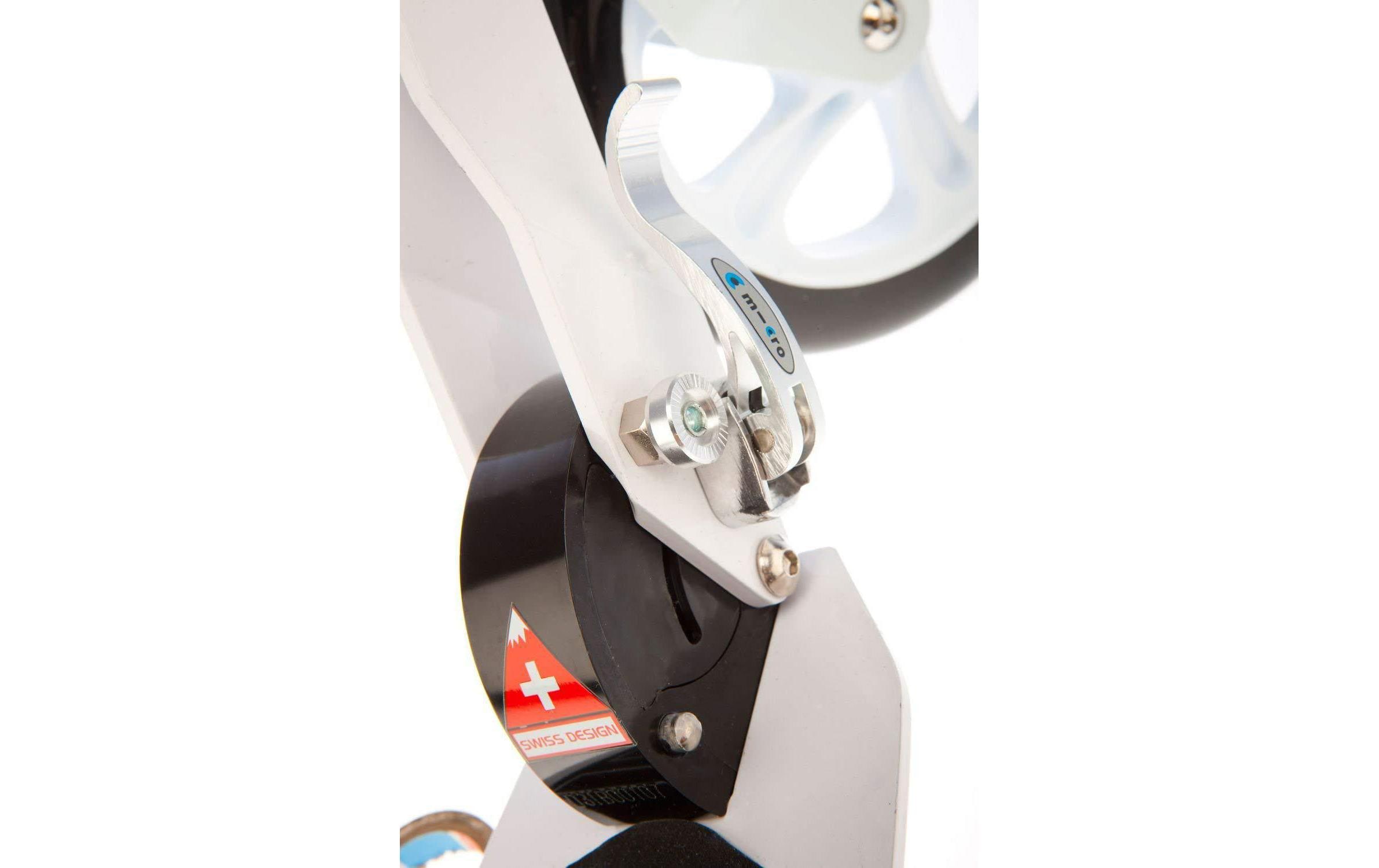 Kickboard Micro Classic white<br>Robuster Roller aus hochwertigem Aluminium