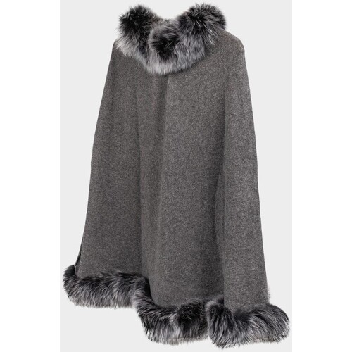 Pedro Miralles - PONCHO DE CACHEMIR Gris