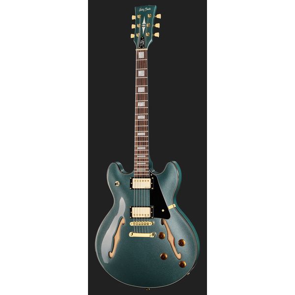 Harley Benton HB-35Plus Gun Metal Blue
