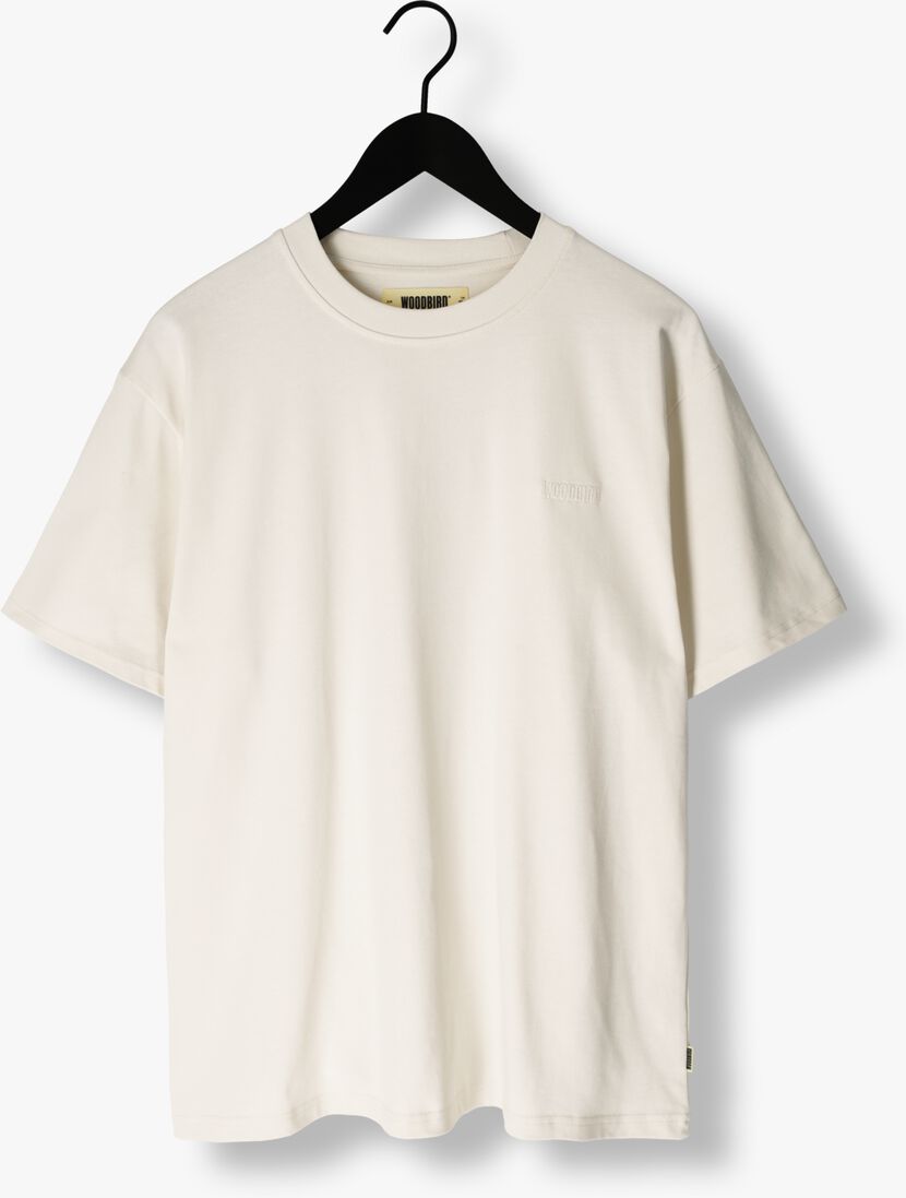 WOODBIRD gebroken wit woodbird t-shirt wbbaine base tee