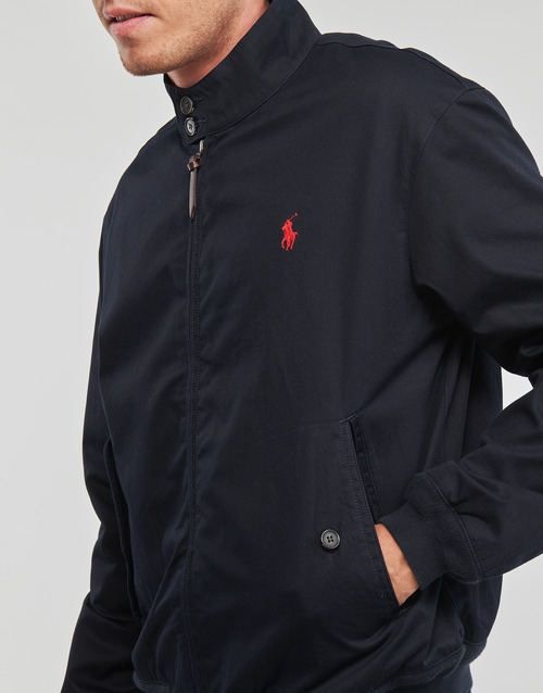 Polo Ralph Lauren - BLOUSON ZIPPE EN SERGE DE COTON AVEC DOUBLURE TARTAN Marino