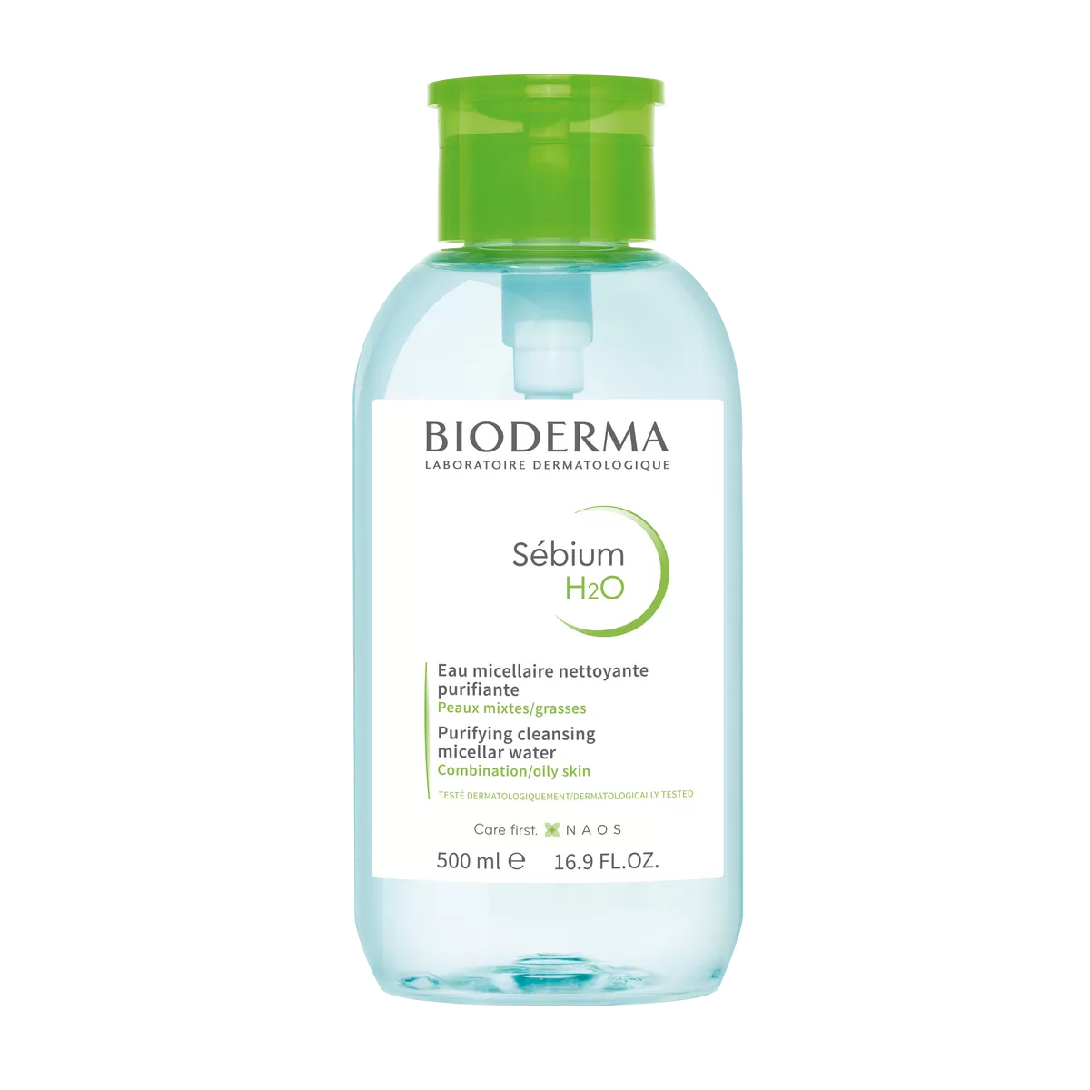 Bioderma Sebium H2O m. pumpe - 500 ml.