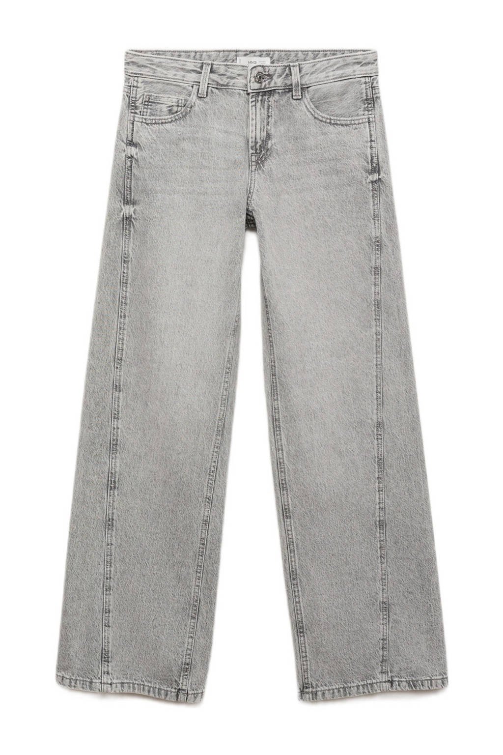 MANGO TEEN wide leg jeans grey denim