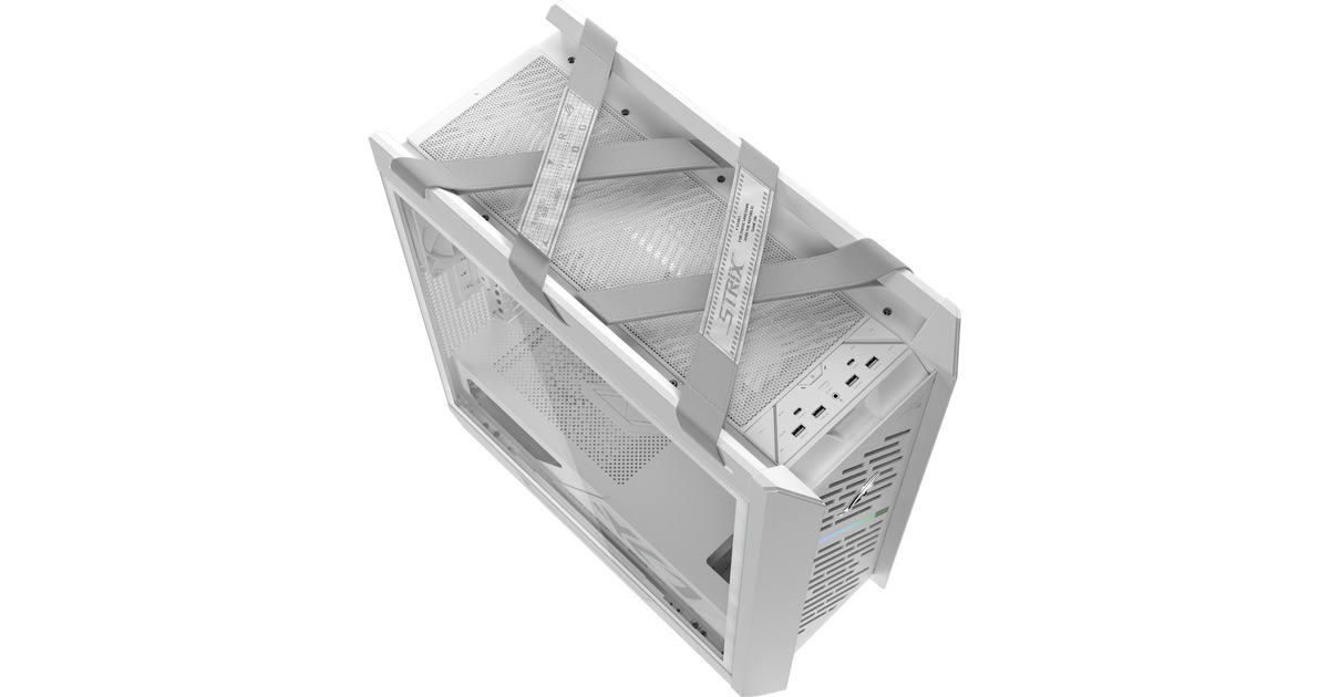ASUSROG STRIX HELIOS II GX601S midi tower behuizing  (Wit | 4x USB-A | 2x USB-C | RGB | Tempered Glass)