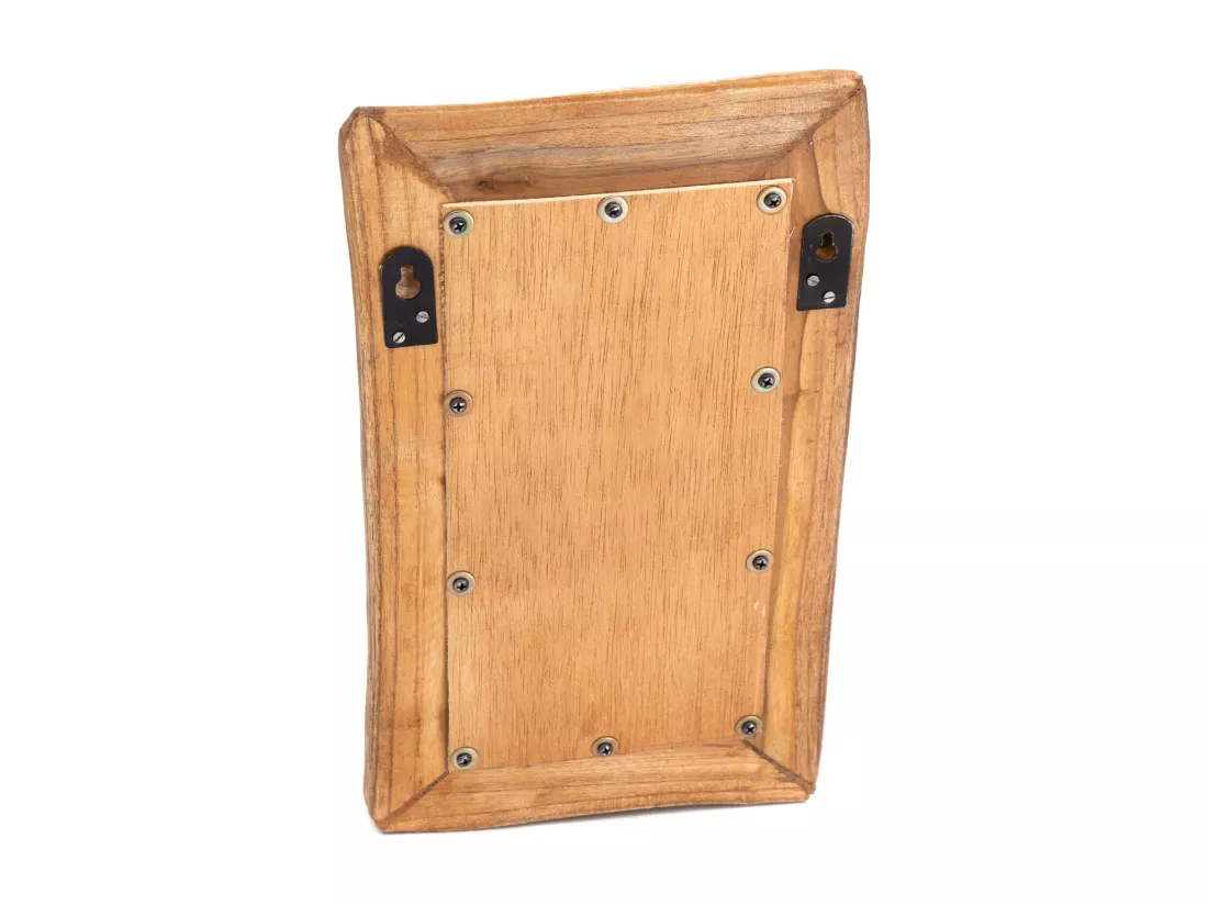 MIROIR MURAL Base B 35x20cm, bois massif couleurs naturelles