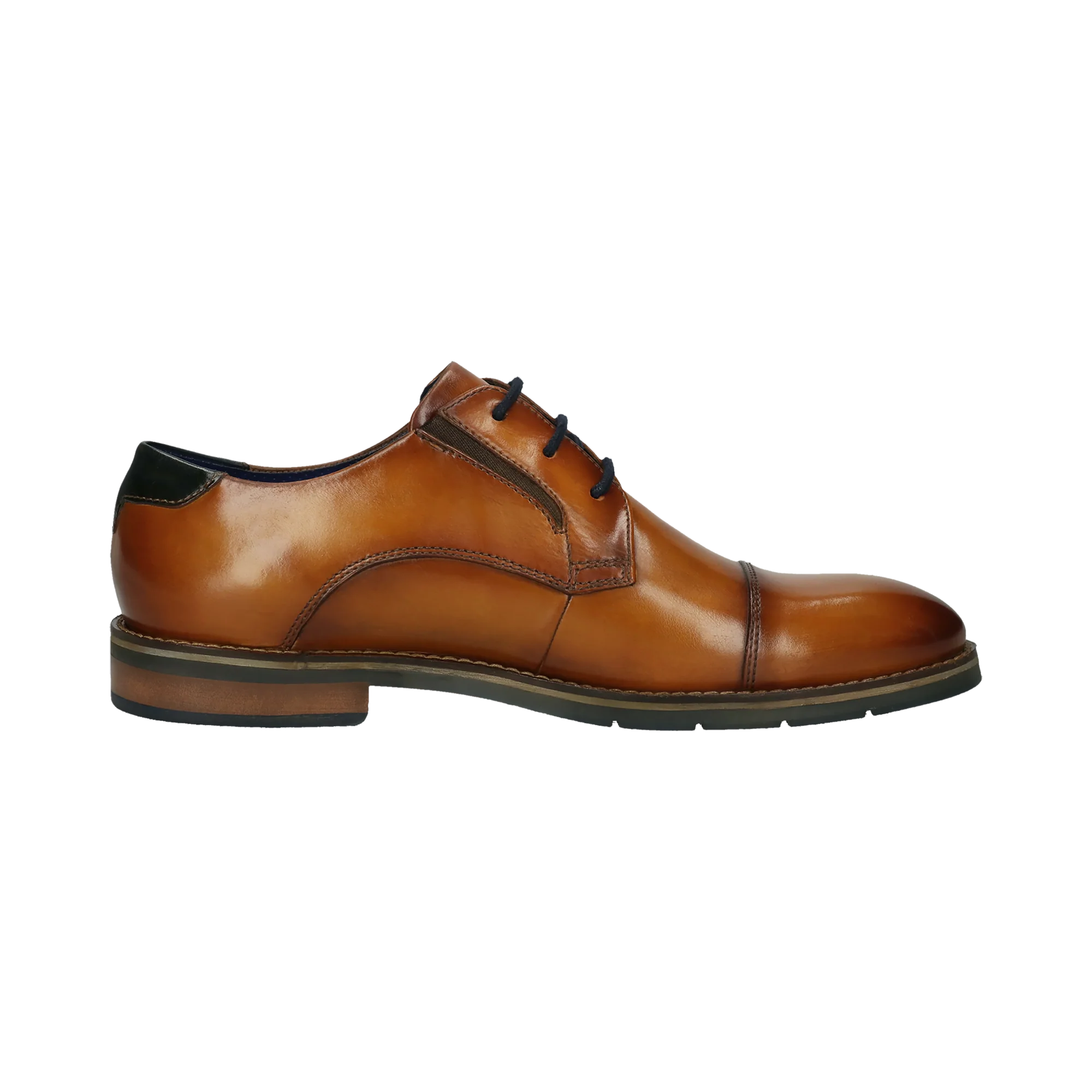 Leder Business Schnürer cognac