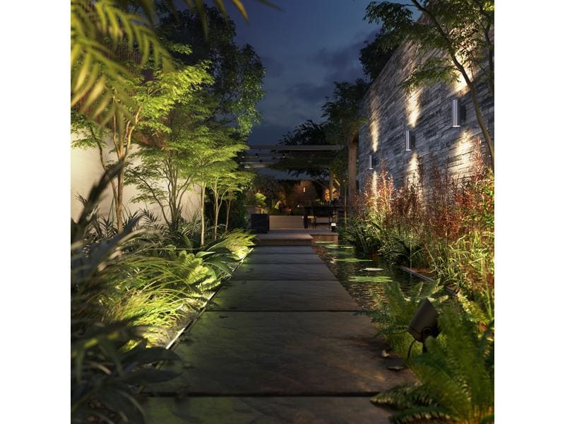 Philips Hue Zubehör Outdoor Netzteil 100W Niedervolt CH zu Passend zum 24 V Hue Outdoor System