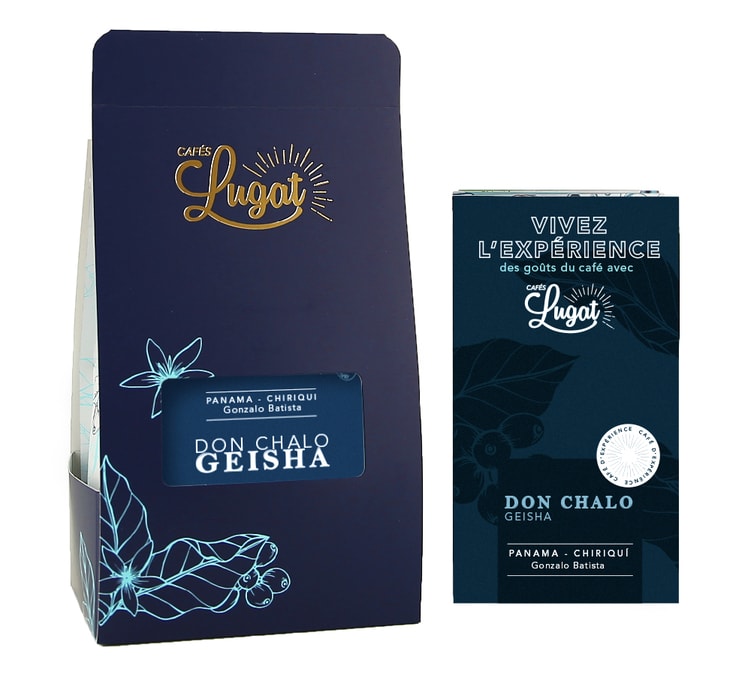 125 g - Café en grain Don Chalo Geisha Nature - Cafés Lugat