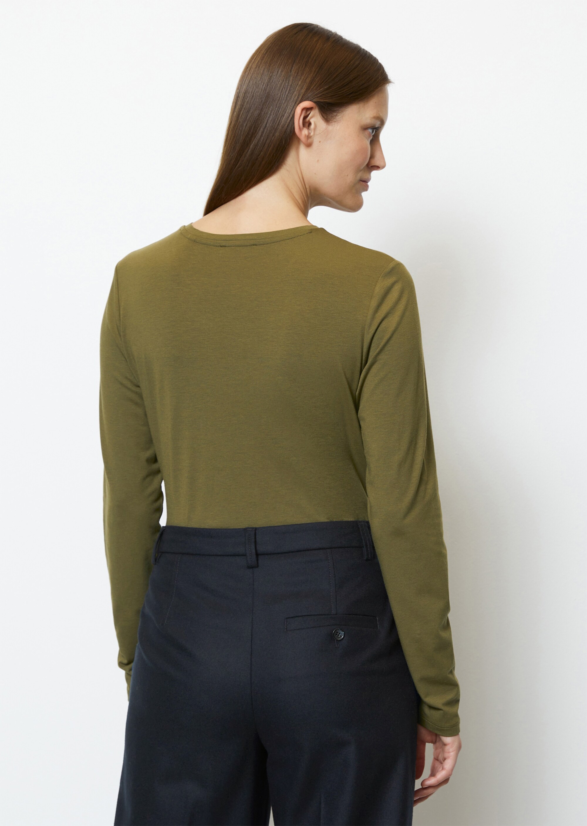 Longsleeve regular aus OCS Blended TENCEL™ Modal