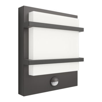 Philips buitenlamp Petronia LED met sensor antraciet 3,8W 800 lm