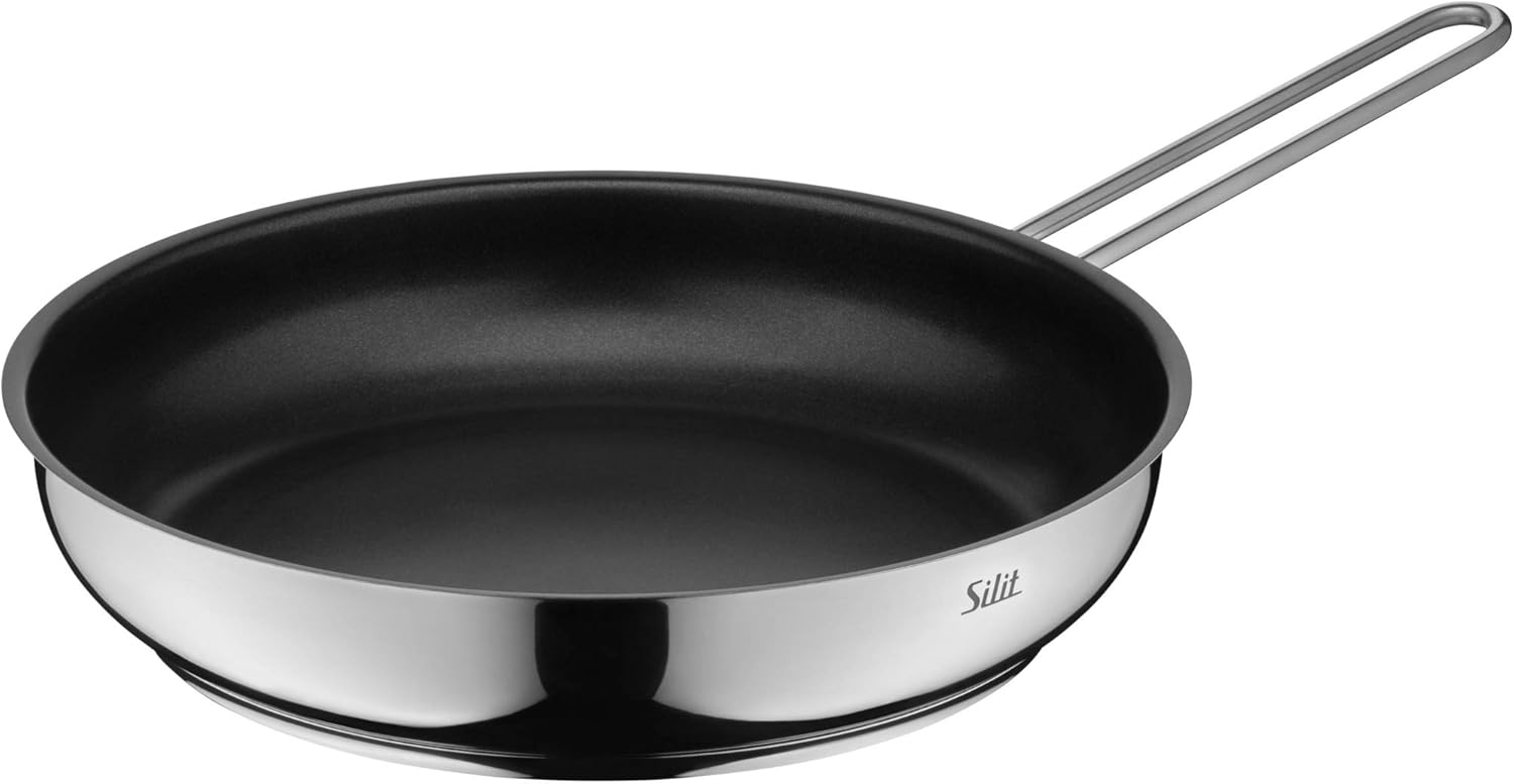 Silit Alicante Topfset Induktion 10-teilig, Kochtopf Set mit Glasdeckel, Edelstahl poliert, Induktions Töpfe Set unbeschichtet