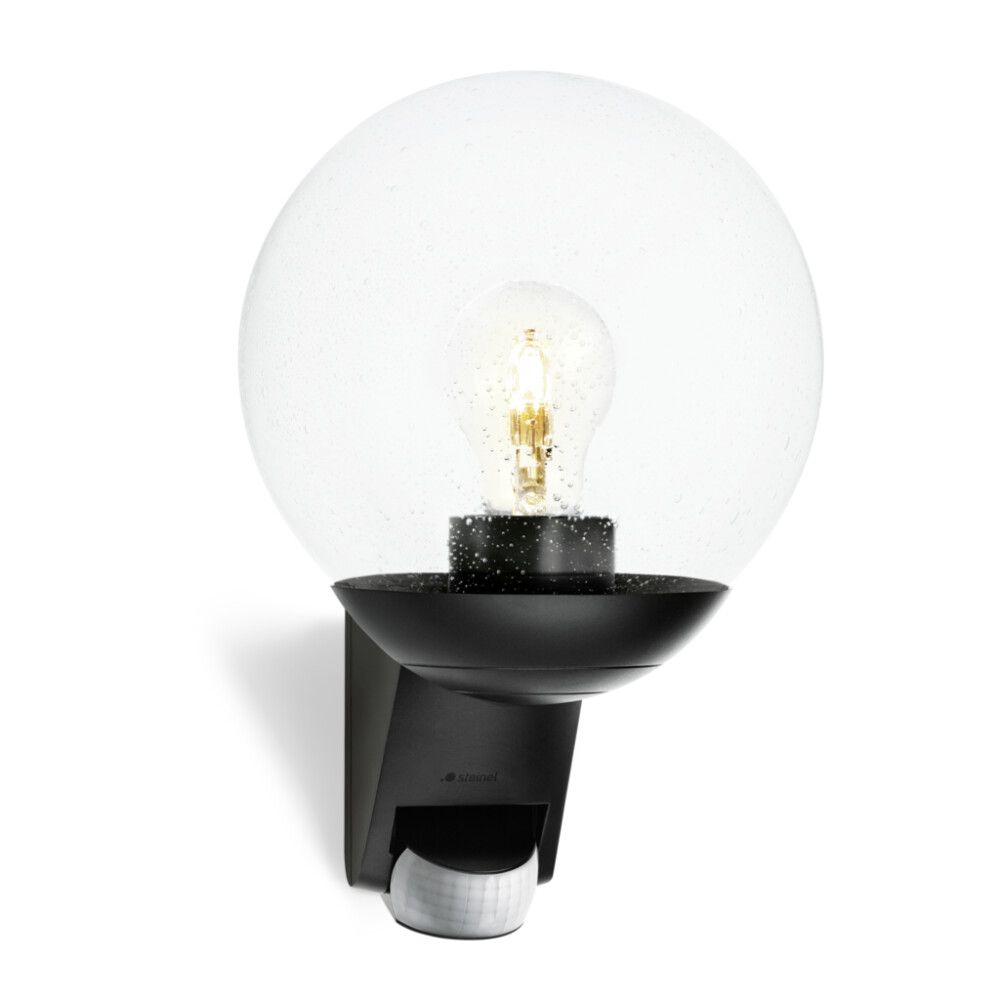 VEGGLAMPE STEINEL MED SENSOR L585 SVART