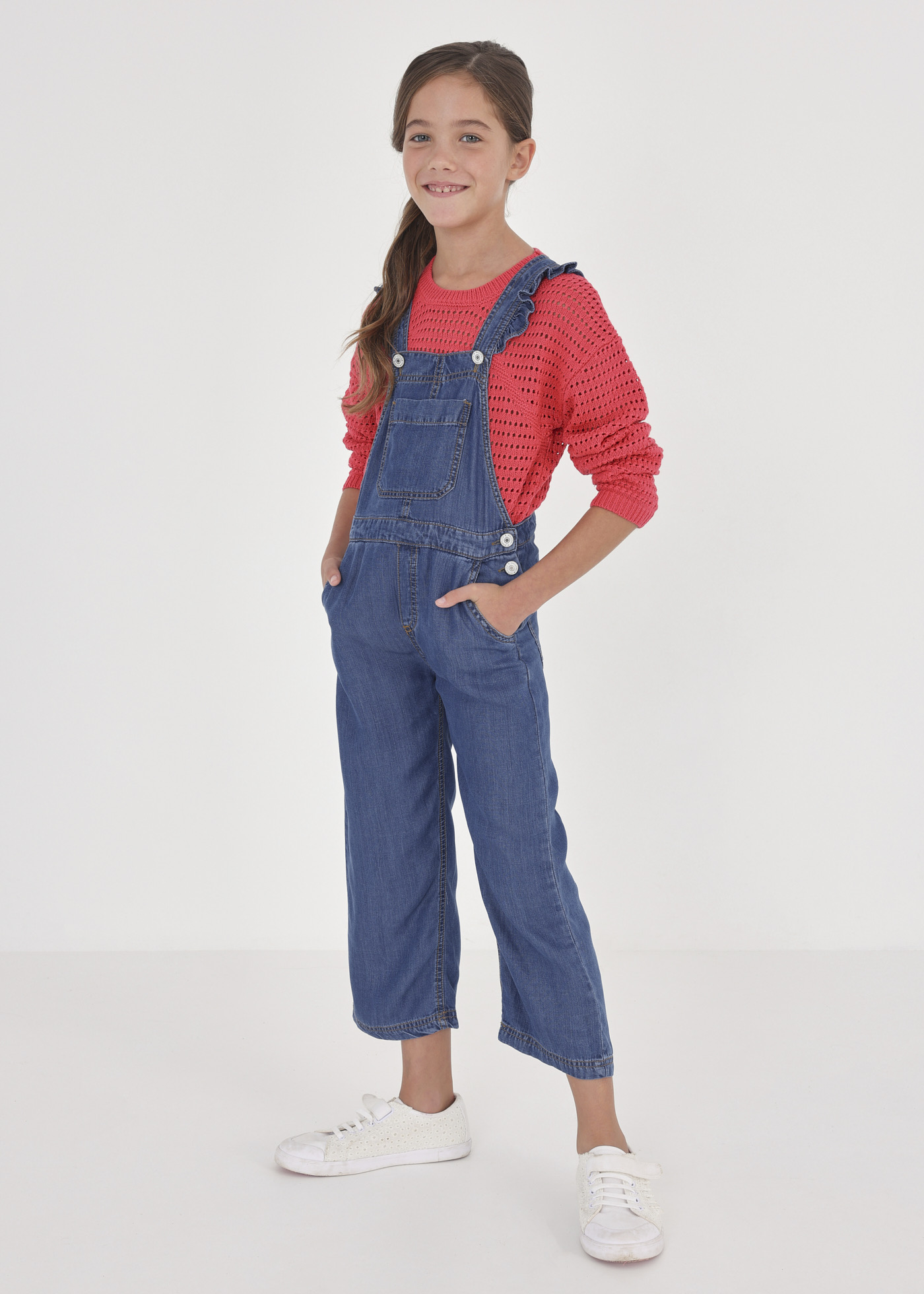 Jardineiras curtas femininas em TENCEL™ Lyocell