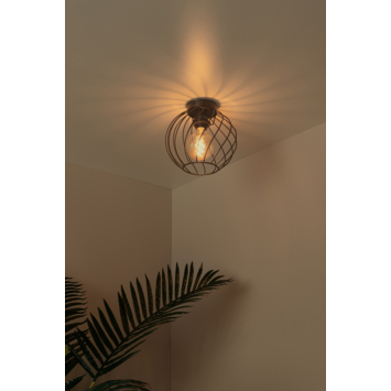 Lucide DANZA plafonnière Ø25cm Zwart