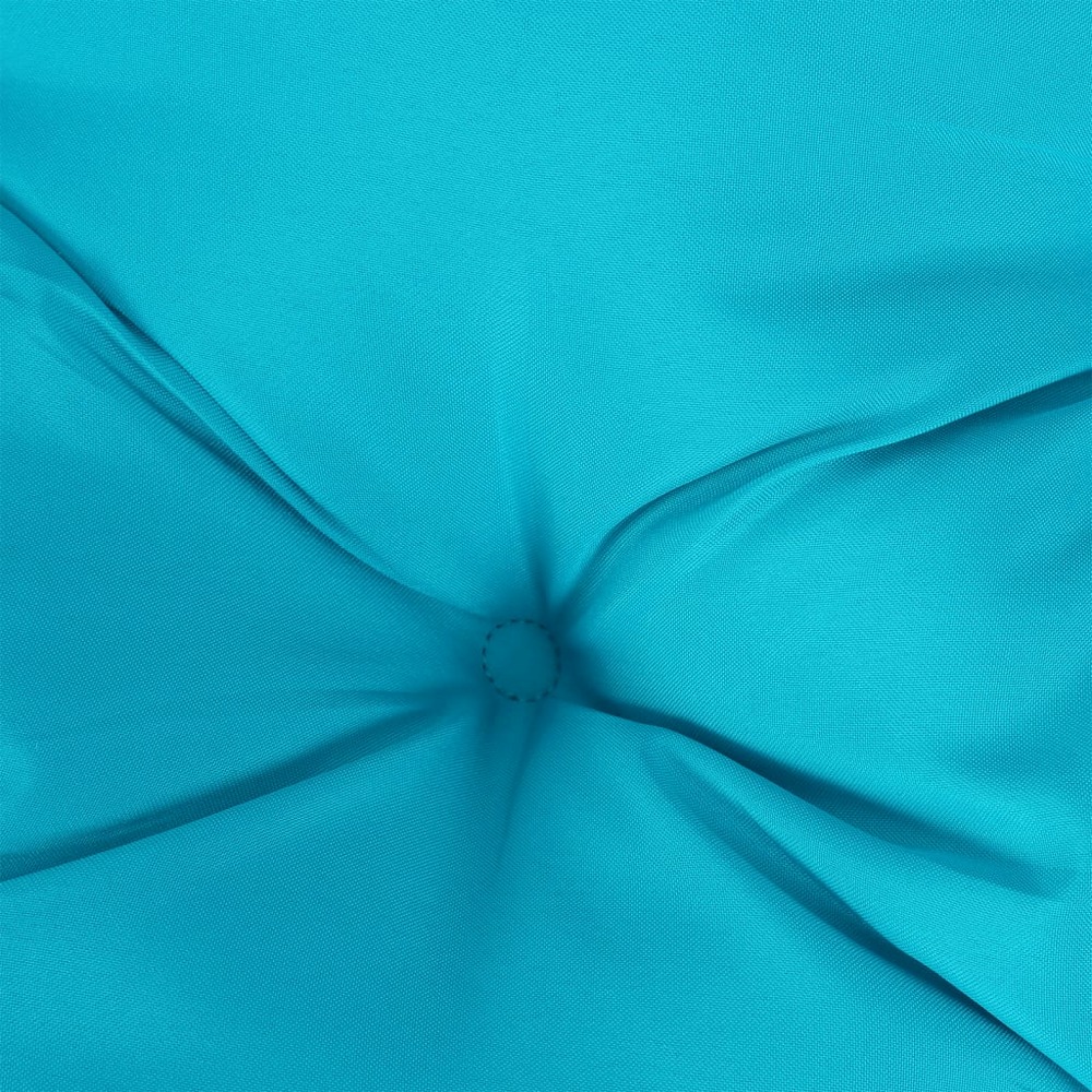 Coussins de banc de jardin lot de 2 turquoise 150x50x7 cm tissu