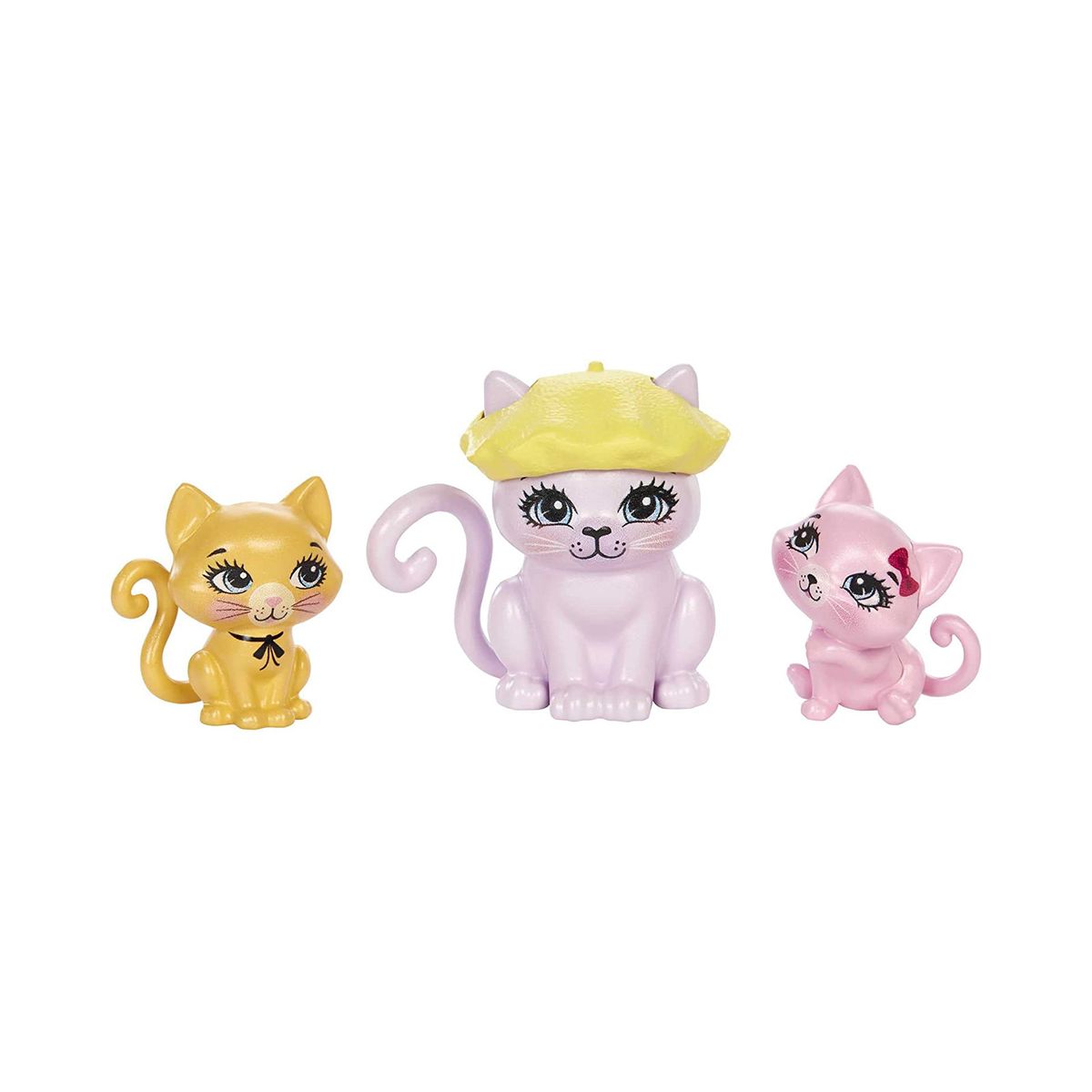 Mattel HHC11 - Enchantimals - City Tails - Carmel Cat Familie, Spielset