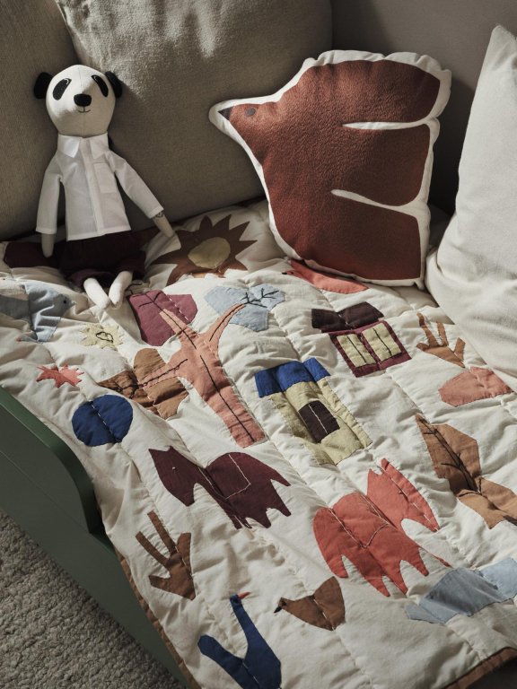 Ferm Living Village Quilted plaid 110x80