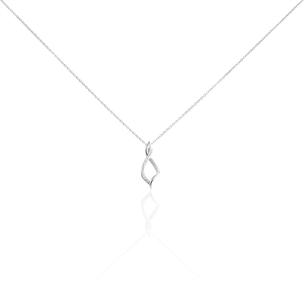 Collier Valiouchka Or Blanc Diamant