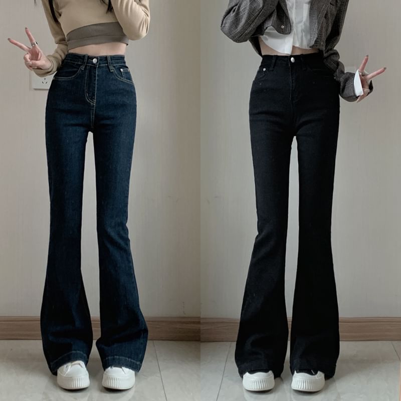 Moon City - Hoge taille flared jeans