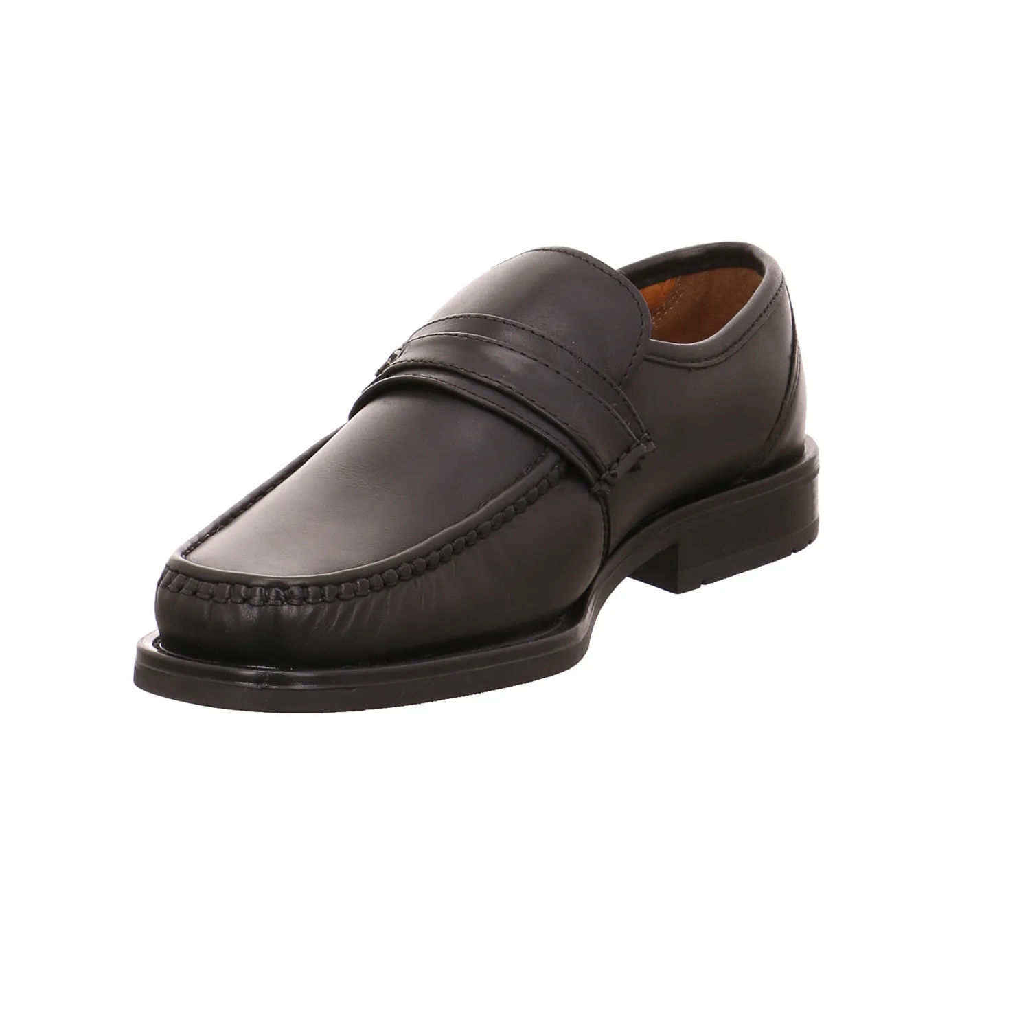 MANAGER Halbschuh-Schlüpfer Schwarz Leder