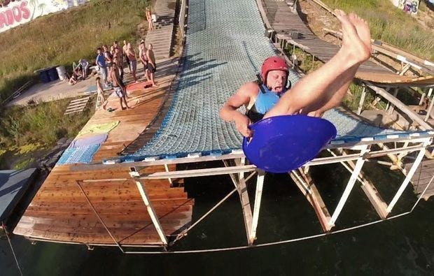 Waterramp oder Wasserschanze in Wien als Geschenkidee
