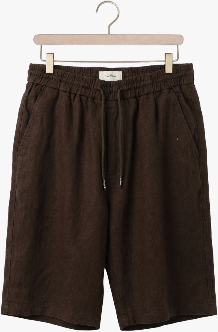 bruine les deux korte broek otto linen shorts