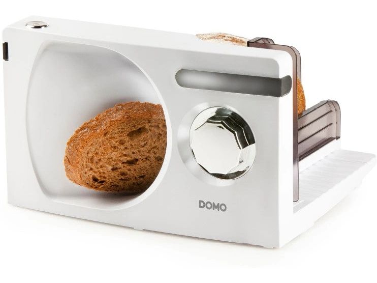 Domo Schneidemaschine DO523S Weiss Aufschnittmaschine mit DC-Motor