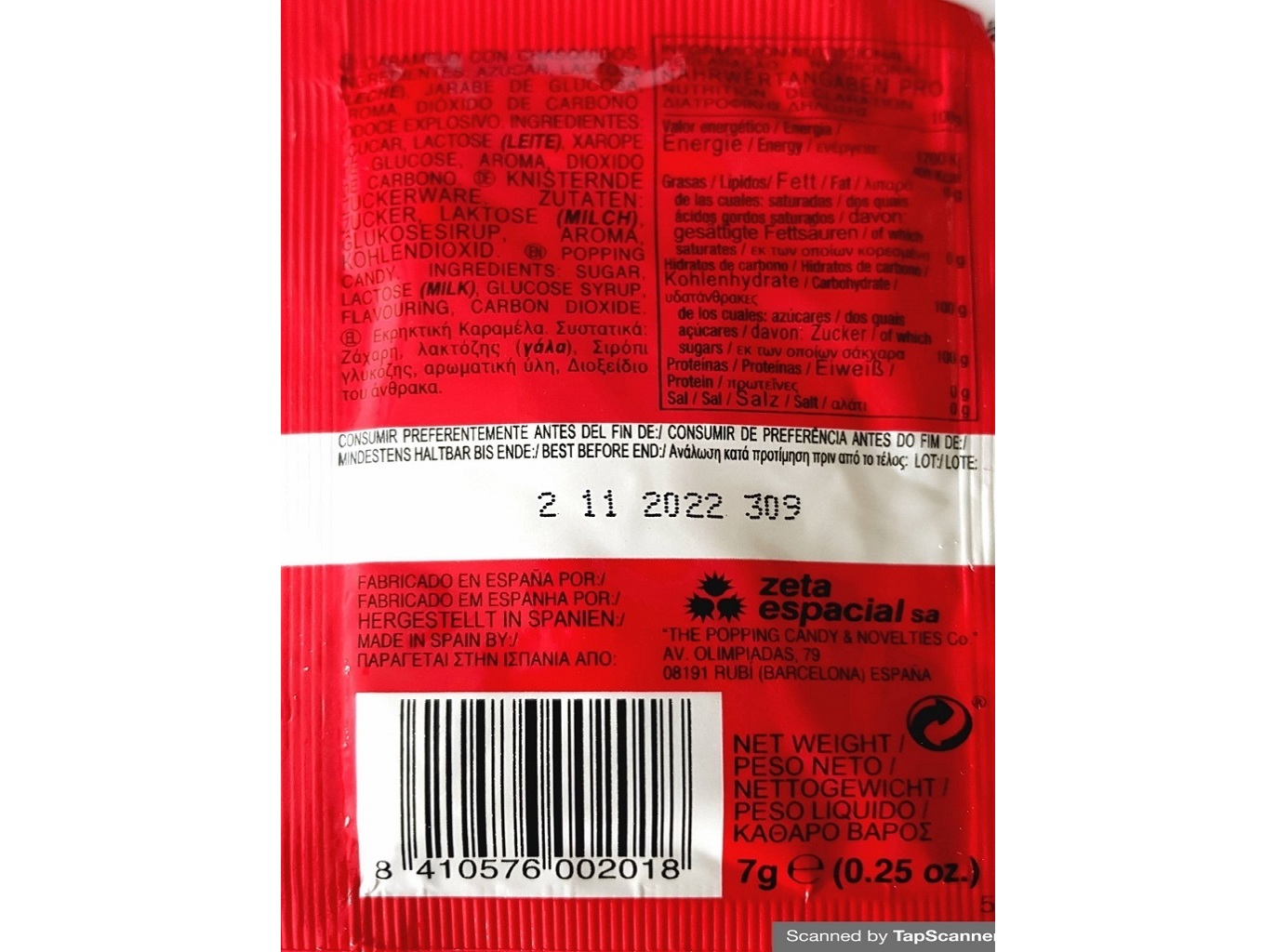 DROPS PETA ZETAS SORTIDO MORANGO 7G