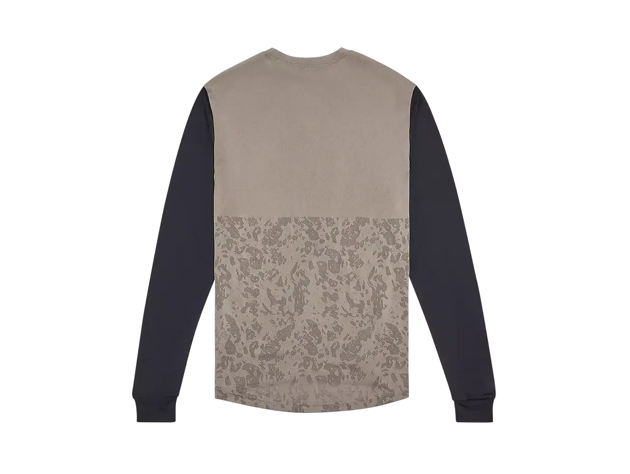 Fox Ranger Tru Dri MTB Fietsshirt Lange Mouwen Bruin/Donkerblauw Heren