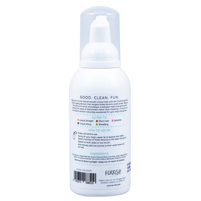 Furrish Minty Fresh Foam tandplak verwijderaar 150 ml Hond | 15566