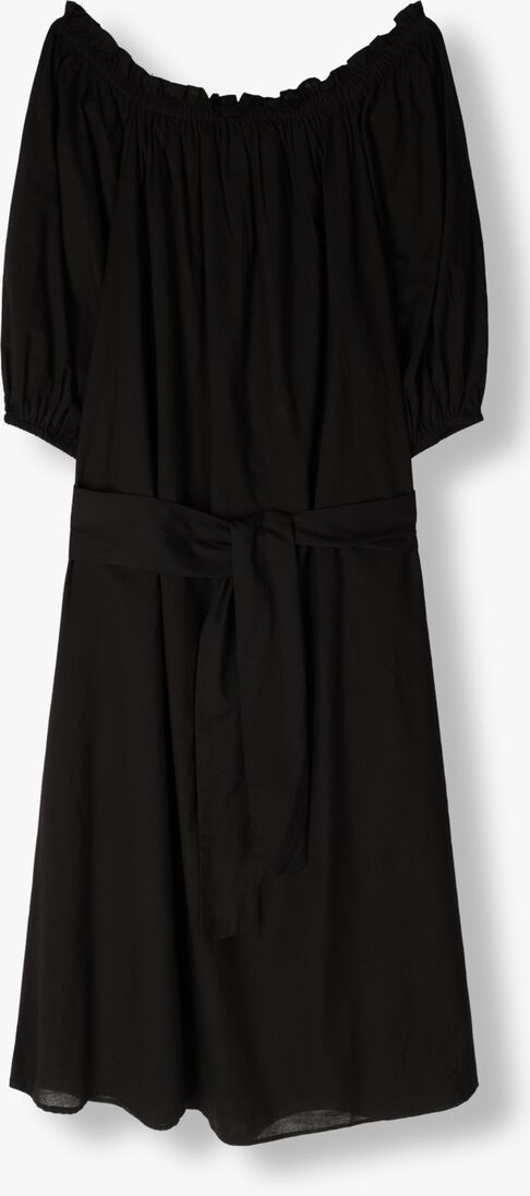 NOTRE-V zwarte notre-v maxi jurk nv-danya off shoulder dress