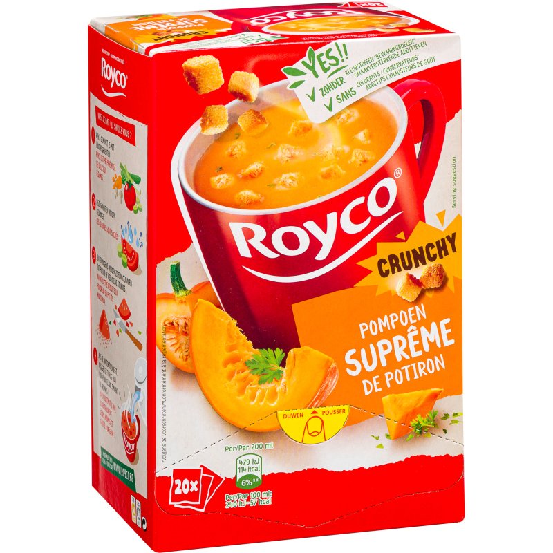 Soupe Royco Suprême de Potiron - Boîte de 20 sachets