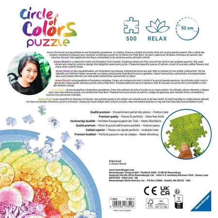 Ravensburger Puzzle - Circle of Colors Poke Bowl, 500 Teile