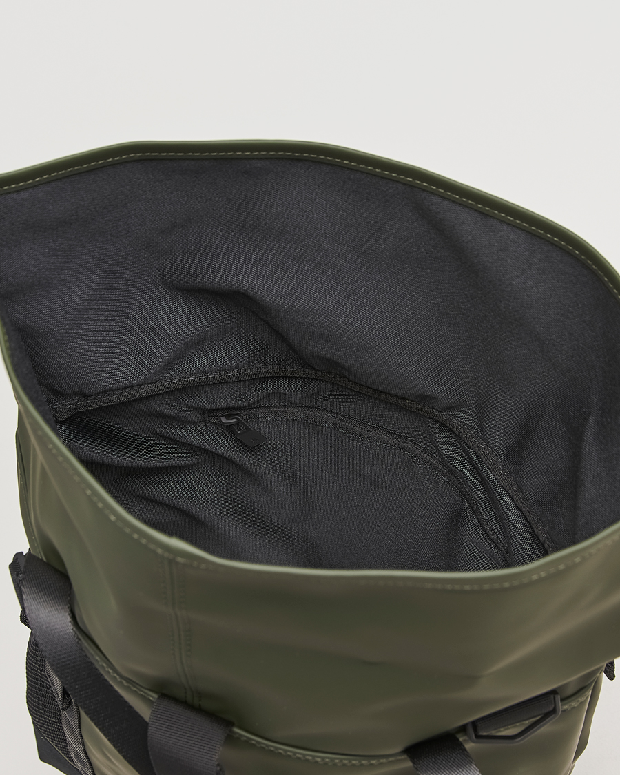 RAINS Trail Rolltop Tote Bag Green