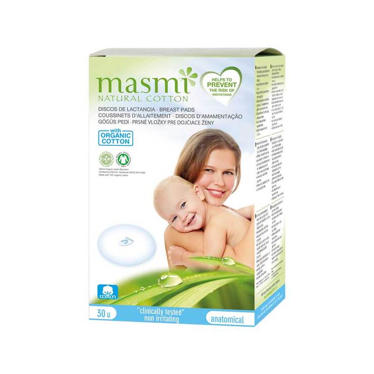 Bio Stilleinlagen mit Bio Baumwolle Masmi, 30 St