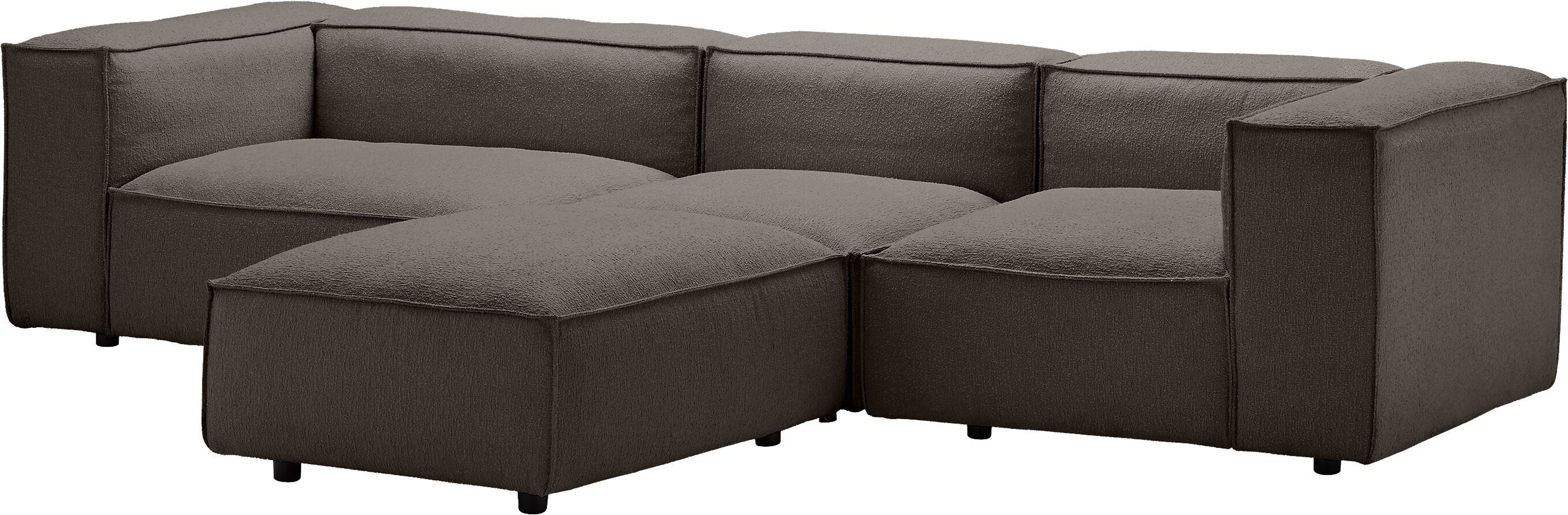MOOD Ecksofa - Anthrazit / B: 291.0 cm x T: 168.0 cm x H: 65.0 cm