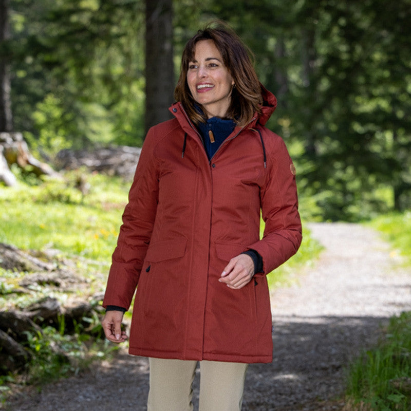 Frauen Winterjacke Pepper fired brick