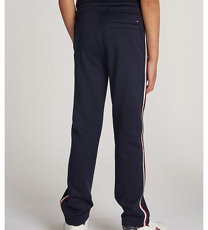 Tommy Hilfiger Jogginghosen - Global Stripe - Desert Wolke