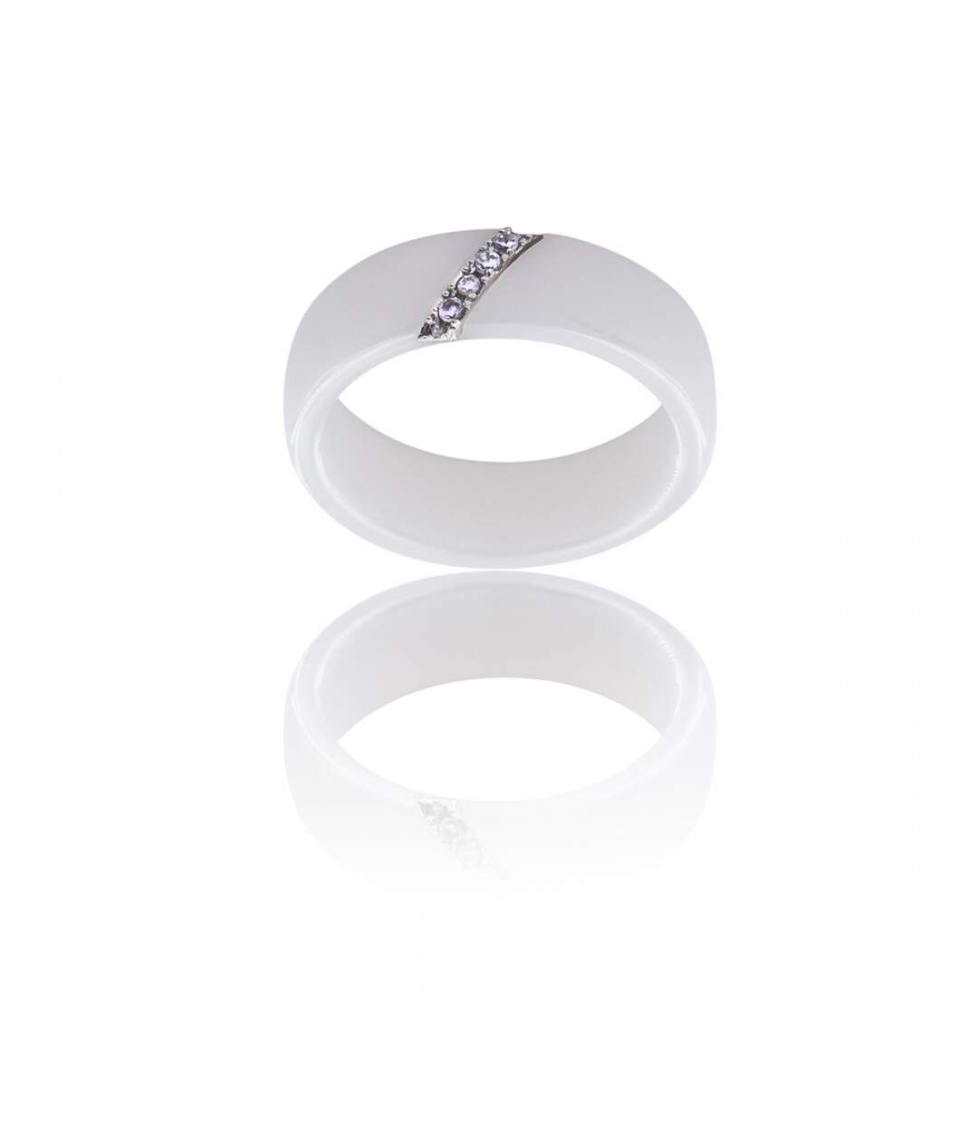 Coffret avec Bague Femme Céramique Ornée Zirconium