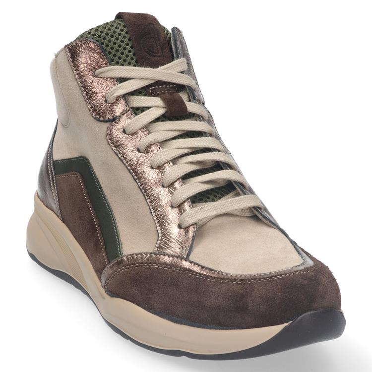 Durea 9811 wijdte M CAFFE/GOUD/WALNOOT/MILITARY/MOSGROEN